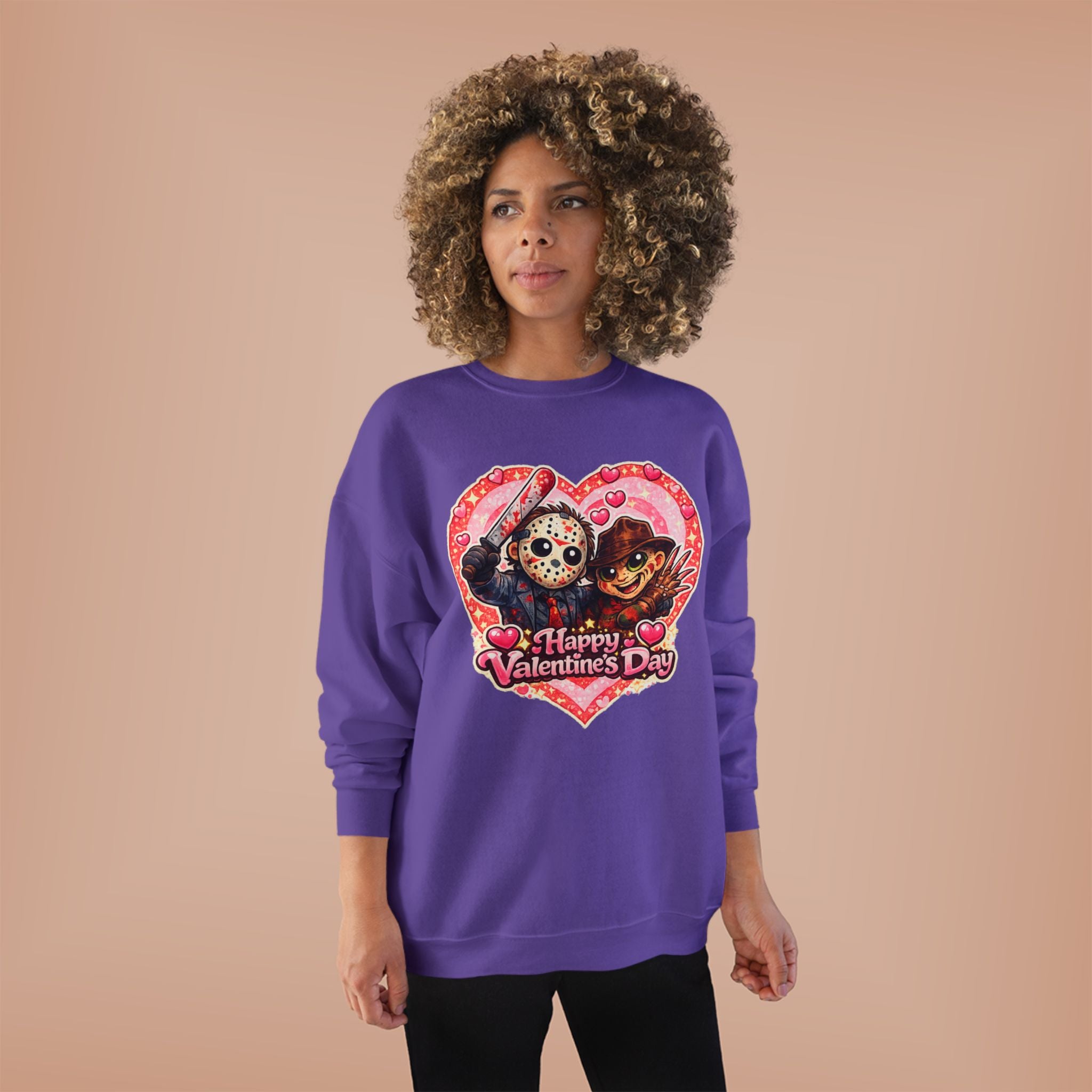 Cute Horrors Valentine's Day Unisex EcoSmart® Crewneck Sweatshirt