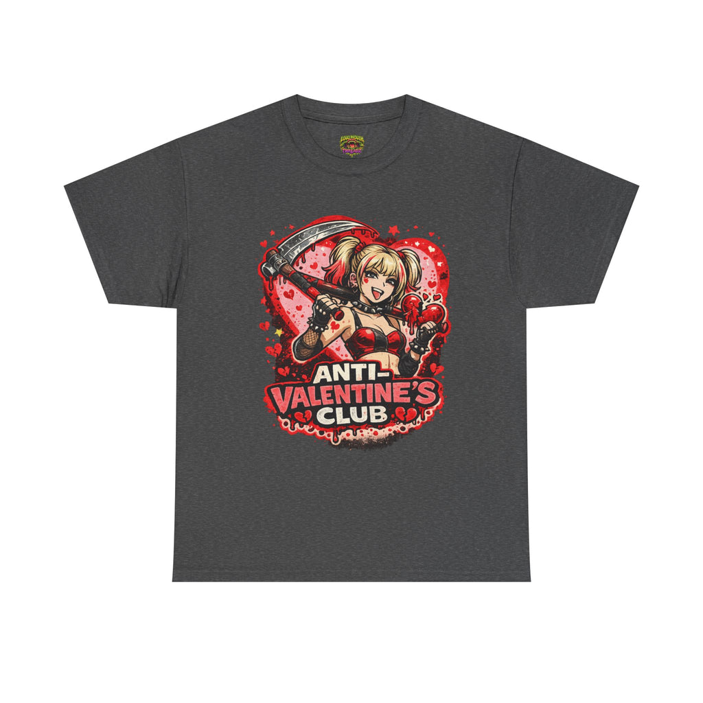 Anti-Valentine's Club Tee — Edgy Gothic Valentine's Day Graphic Shirt