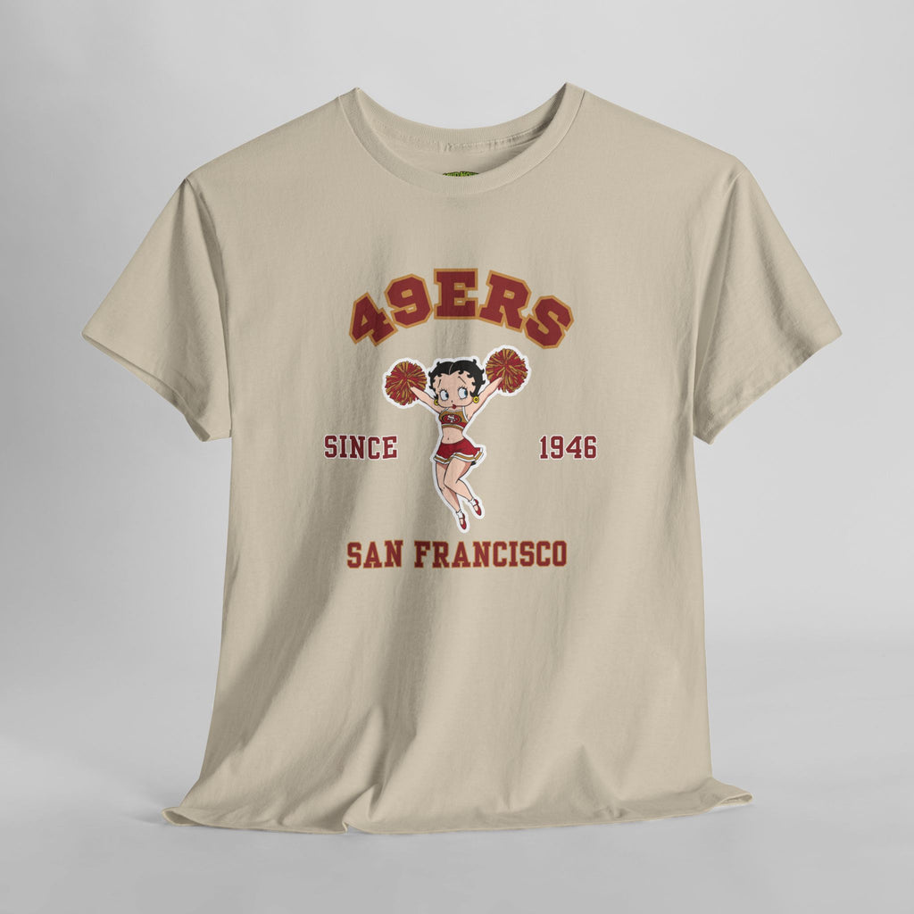 49ers Cheerleader Tee — San Francisco Since 1946 Vintage Football Shirt