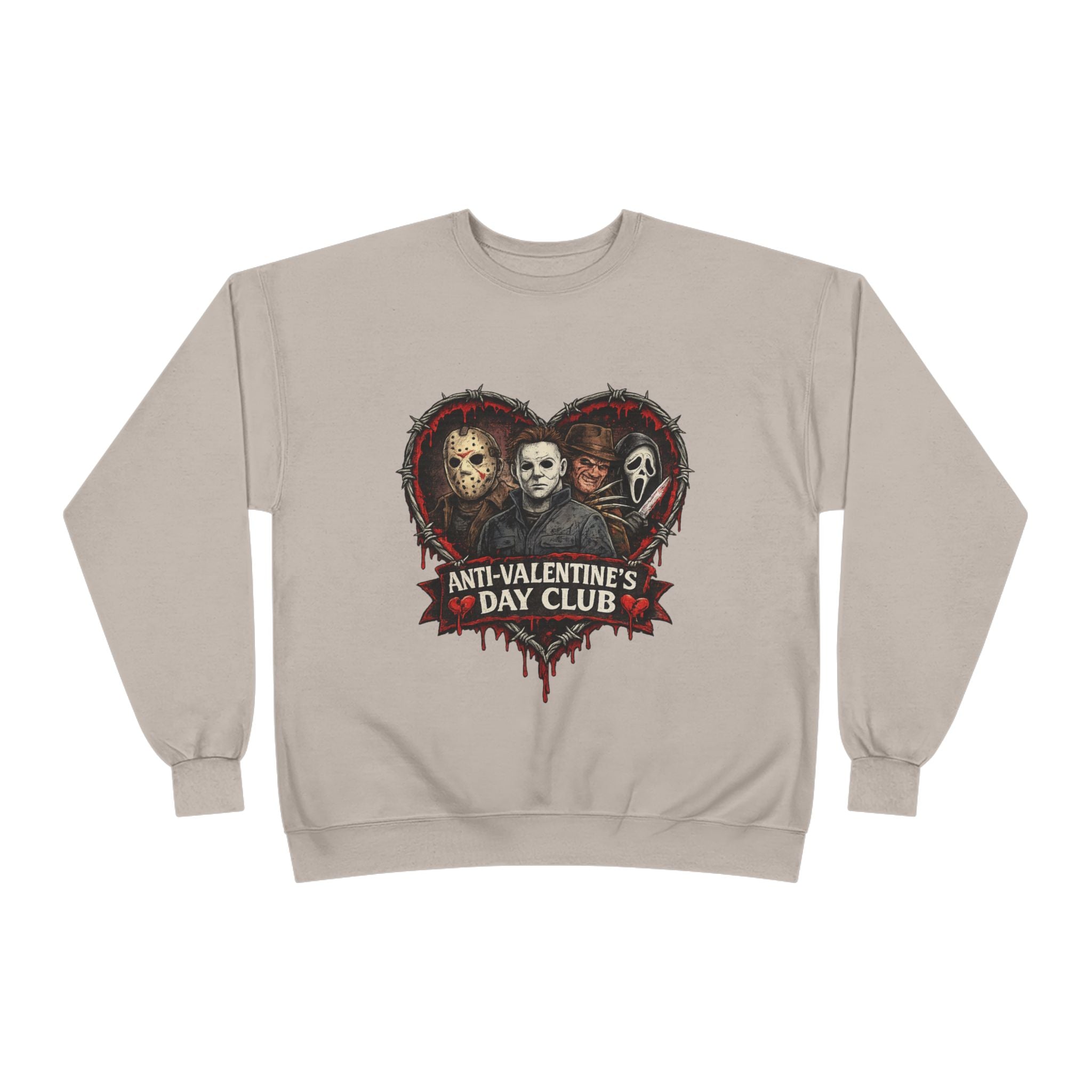 Horror Anti-Valentine's Unisex EcoSmart® Crewneck Sweatshirt