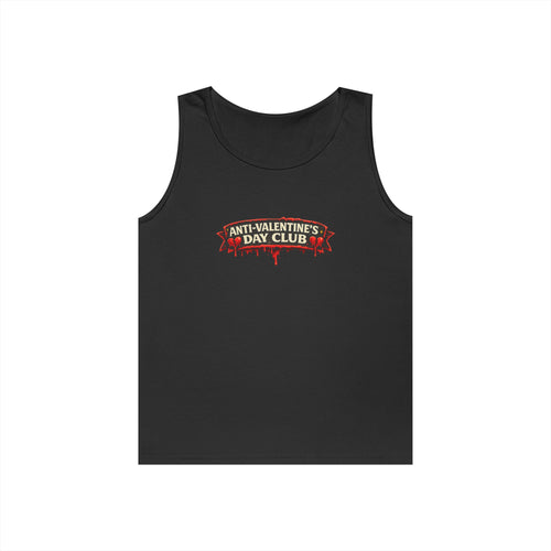 Anti-Valentine's Day Club Unisex Heavy Cotton Tank Top