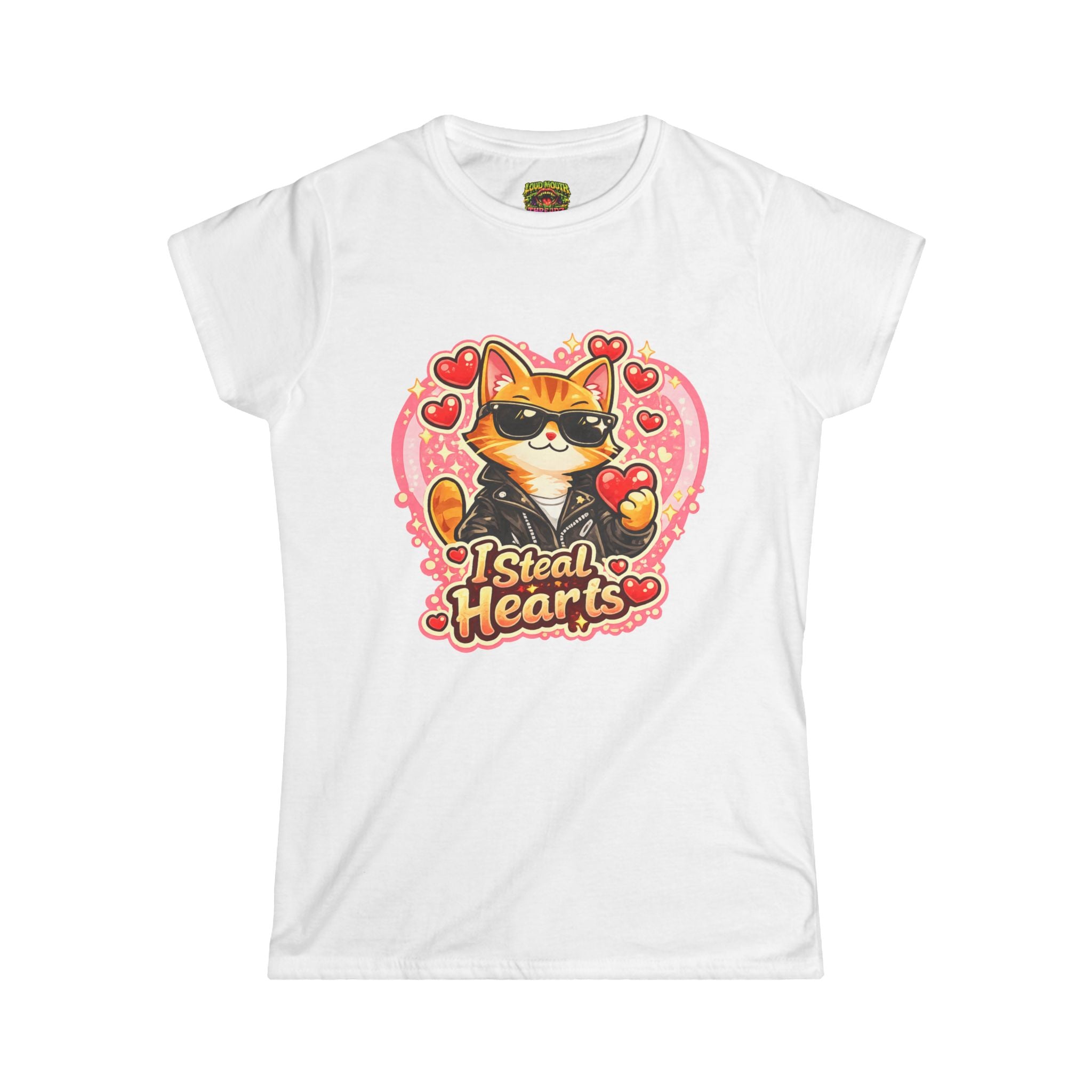 Cat "I Steal Hearts" Valentine's Tee