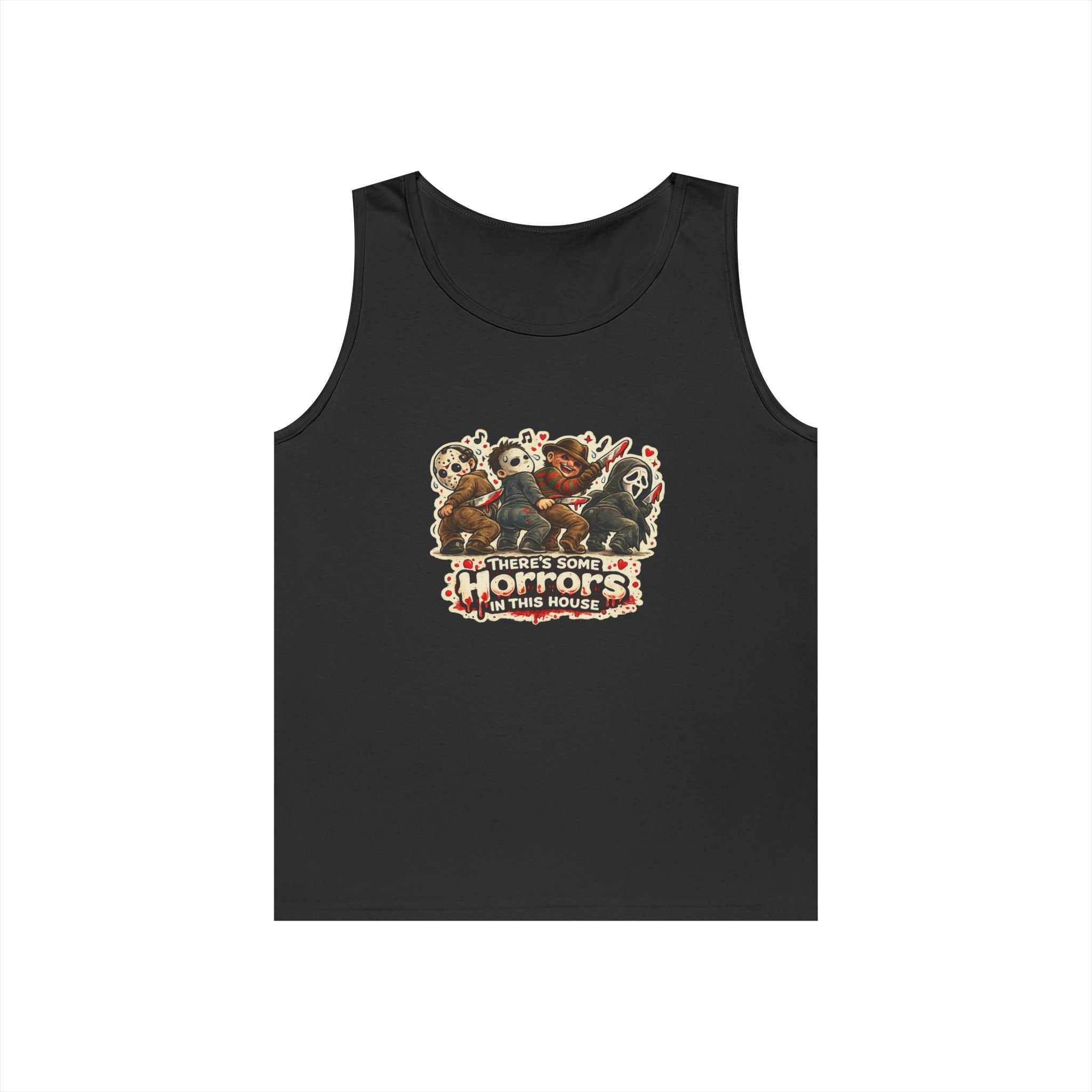 Horrors in this house Unisex Heavy Cotton Tank Top