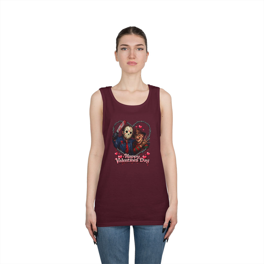 Horror Movie Classic Valentine's Unisex Heavy Cotton Tank Top