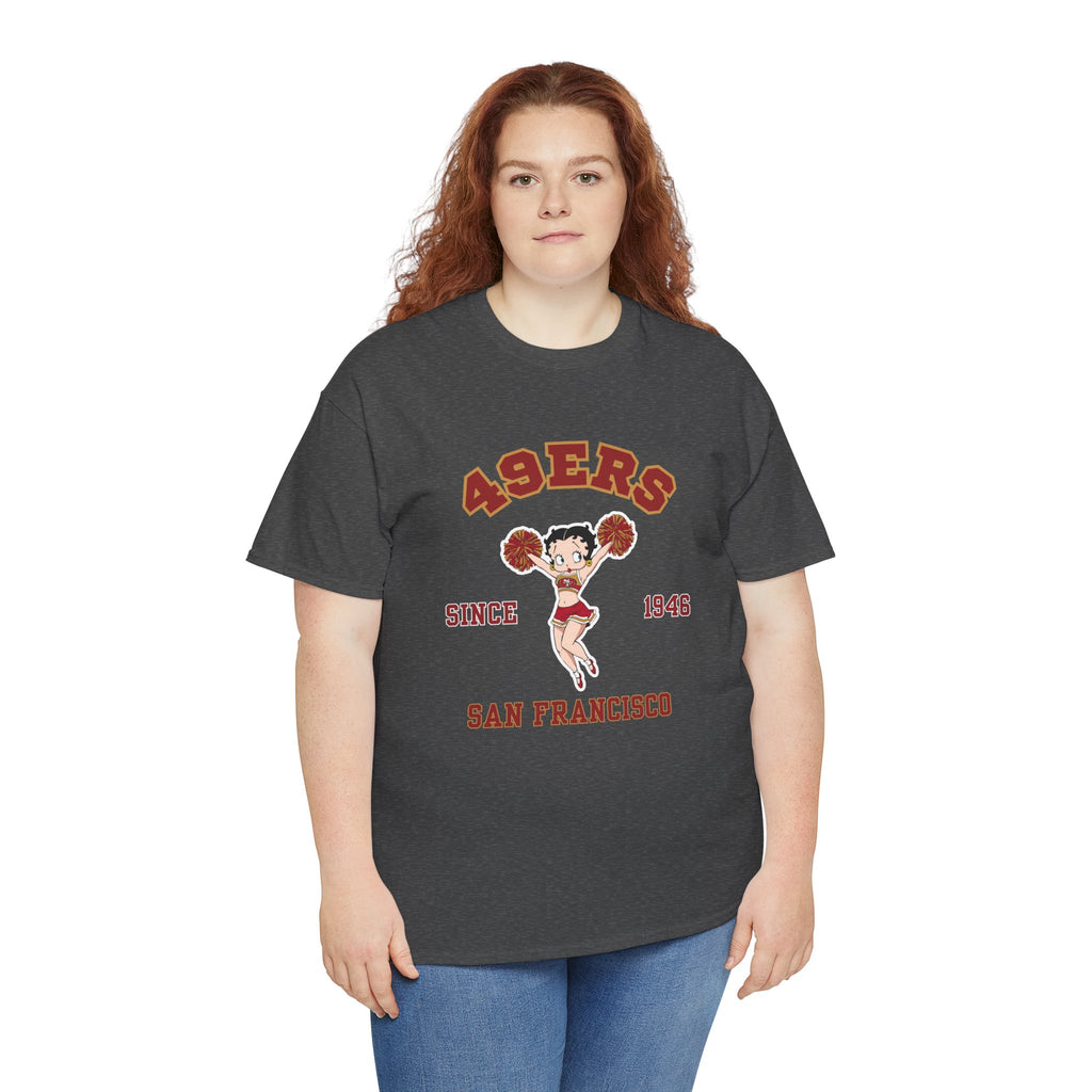 49ers Cheerleader Tee — San Francisco Since 1946 Vintage Football Shirt