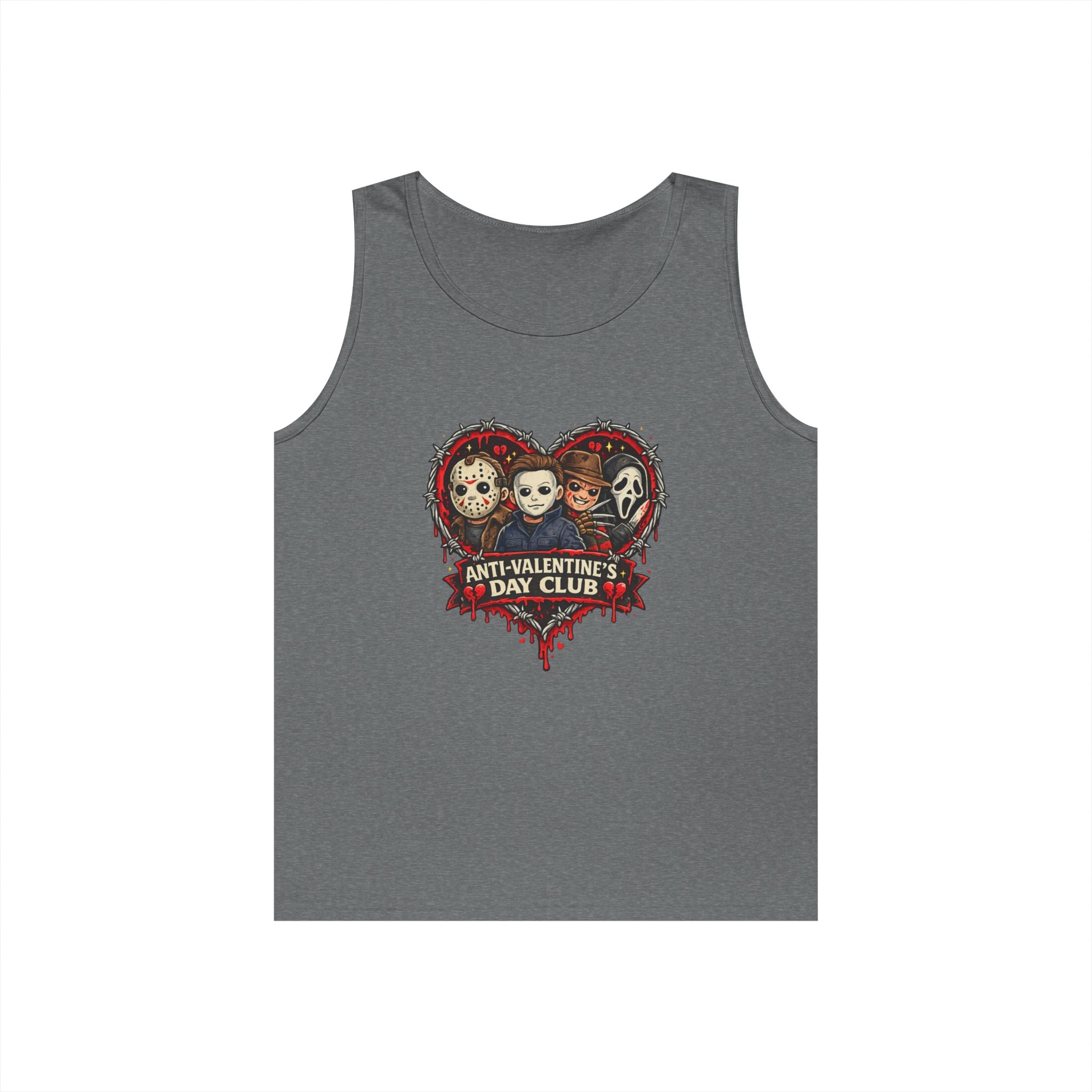 Horror Classics Anti-Valentine's Unisex Heavy Cotton Tank Top