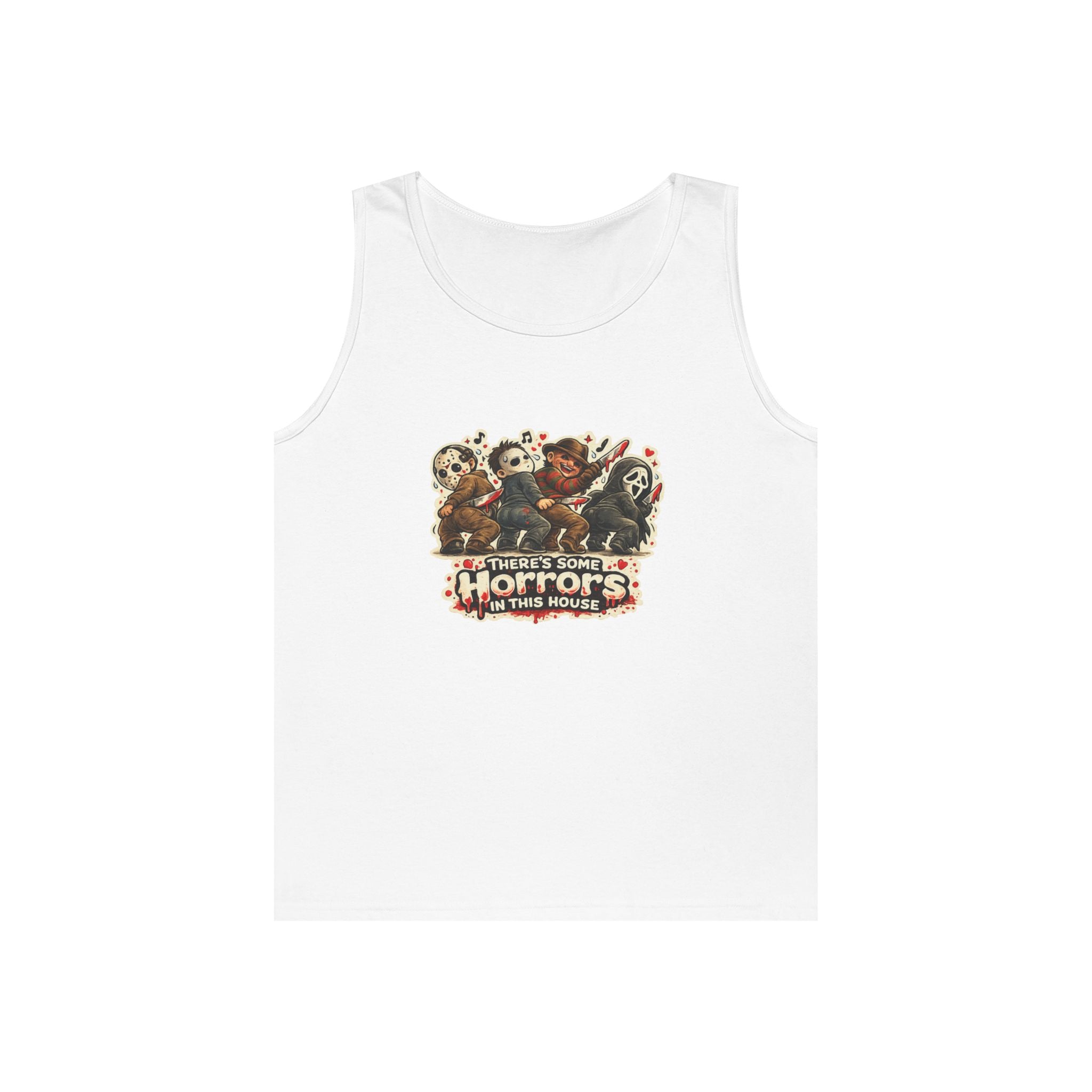 Horrors in this house Unisex Heavy Cotton Tank Top