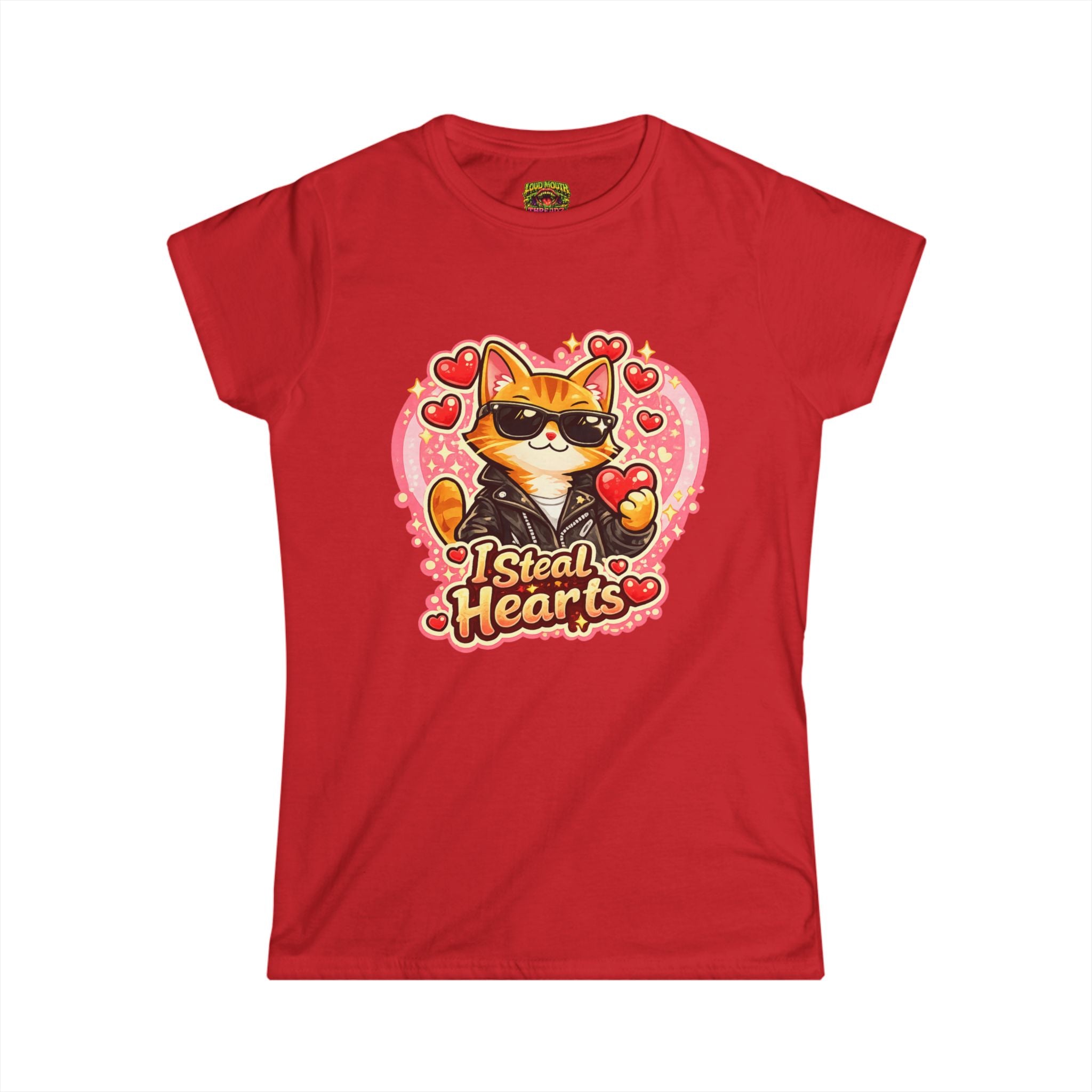 Cat "I Steal Hearts" Valentine's Tee