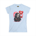 Women's Tee — Cute 'Be Mine' Scream Mask Valentine Graphic