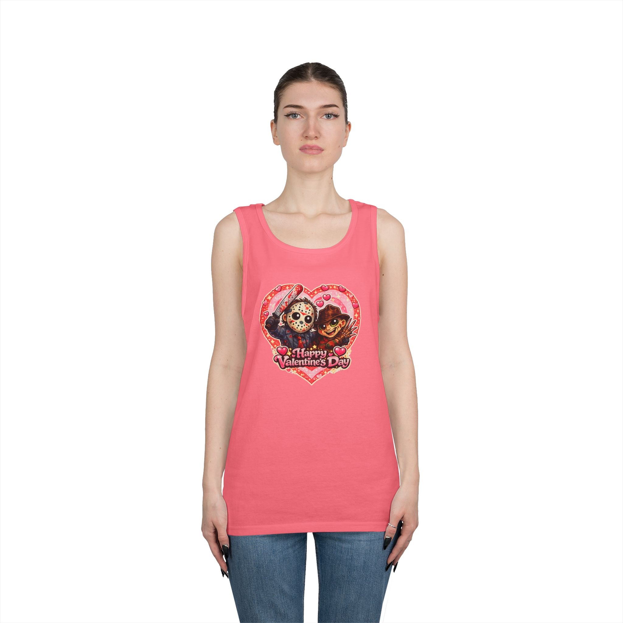 Horror Classic Valentine's Unisex Heavy Cotton Tank Top