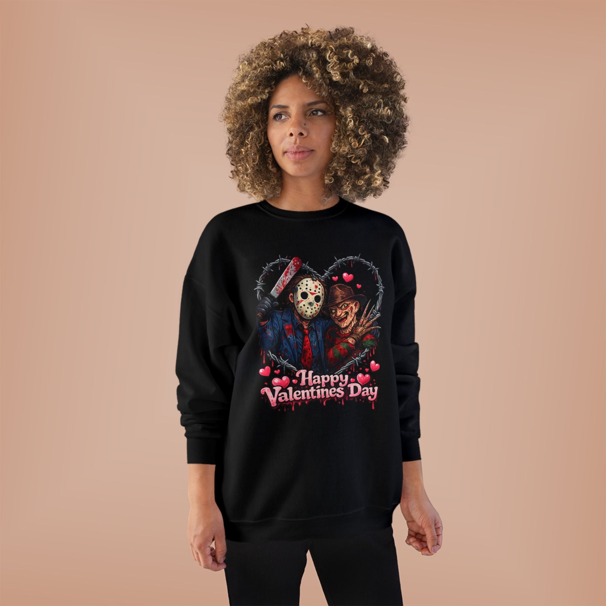 Horror Classic Valentine's Day Unisex EcoSmart® Crewneck Sweatshirt