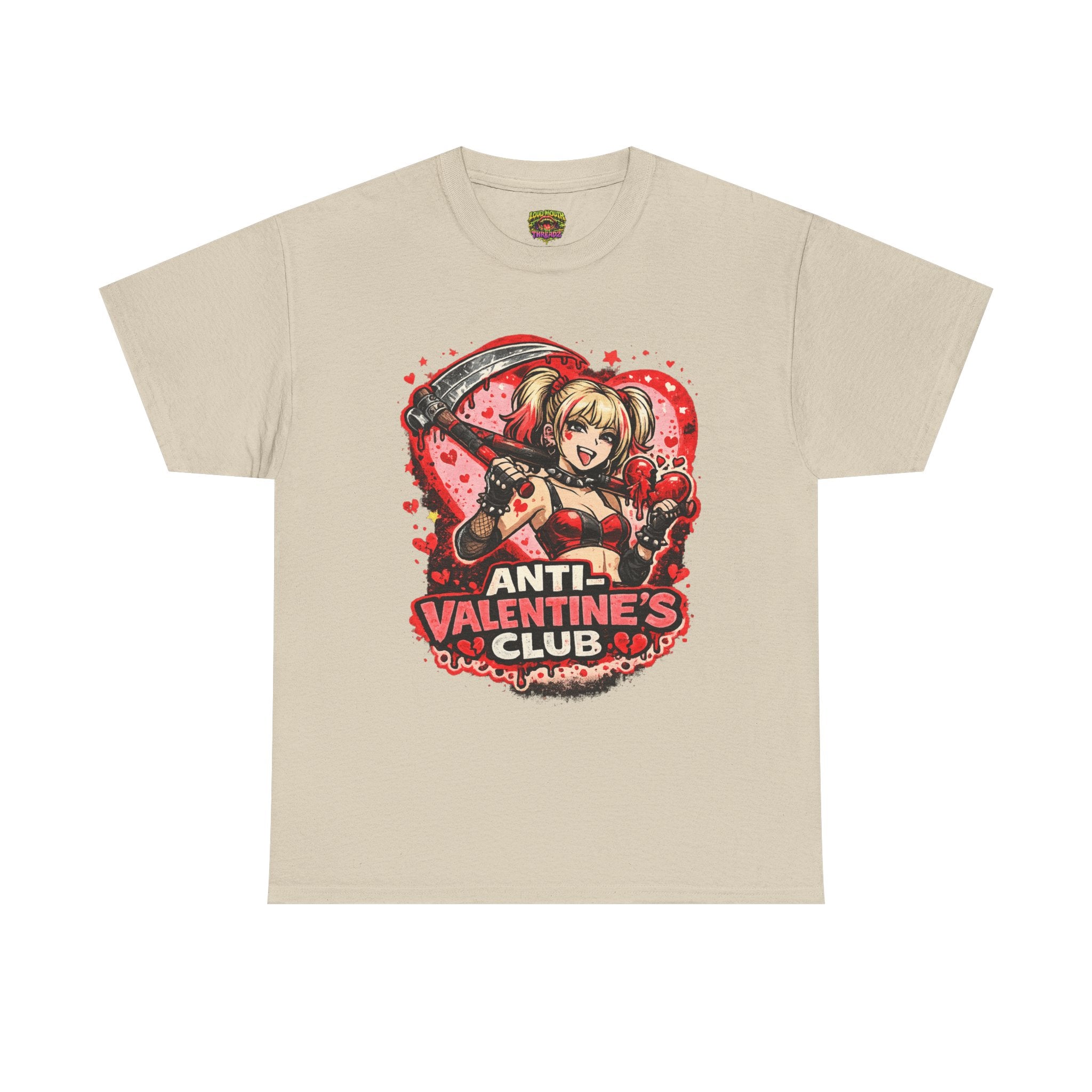 Anti-Valentine's Club Tee — Edgy Gothic Valentine's Day Graphic Shirt
