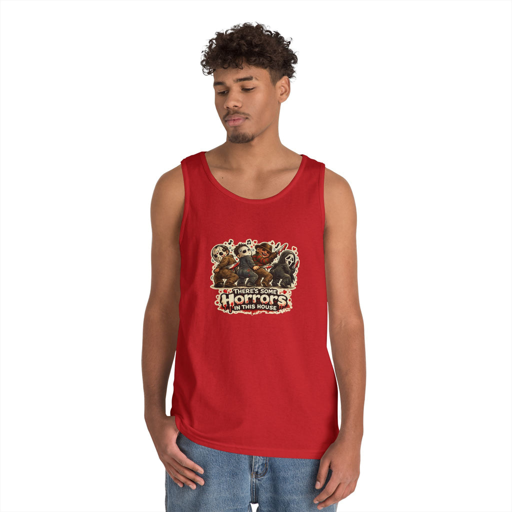 Horrors in this house Unisex Heavy Cotton Tank Top