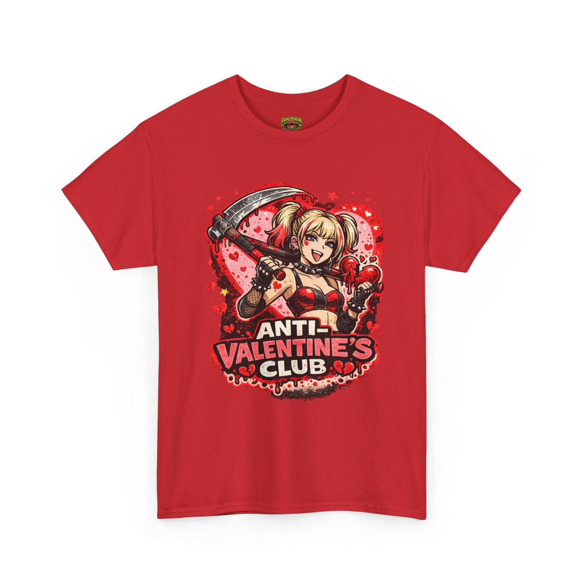 Anti-Valentine's Club Tee — Edgy Gothic Valentine's Day Graphic Shirt