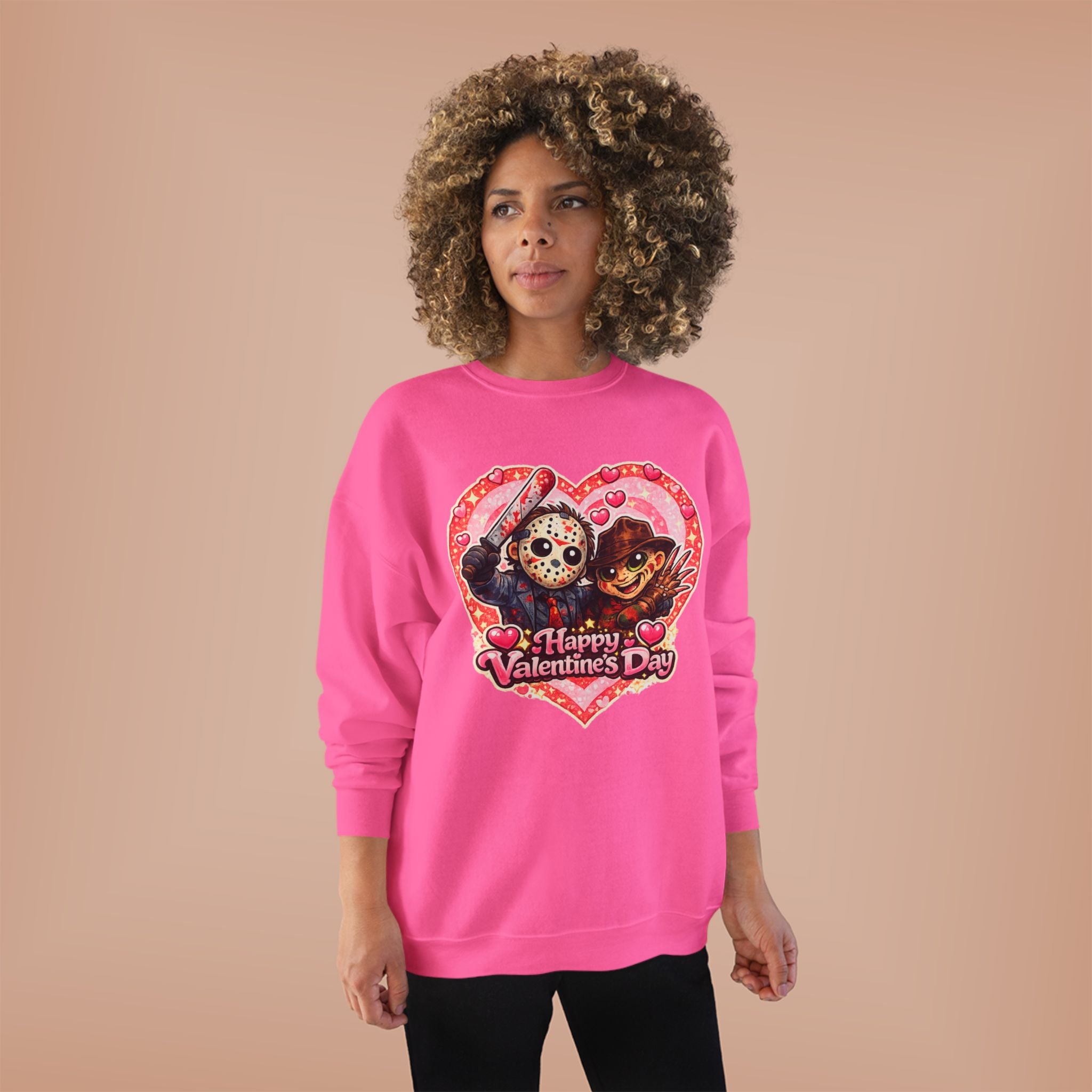 Cute Horrors Valentine's Day Unisex EcoSmart® Crewneck Sweatshirt
